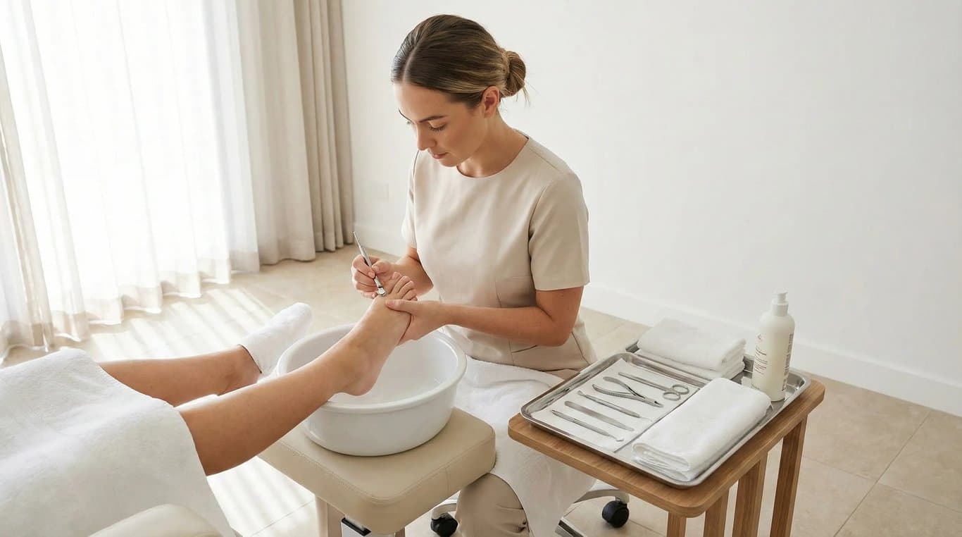 Pedicure professionale Rebel con finish naturale a Carmagnola