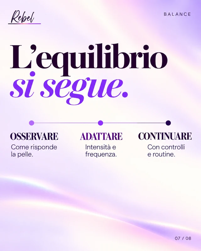 L’equilibrio si segue.