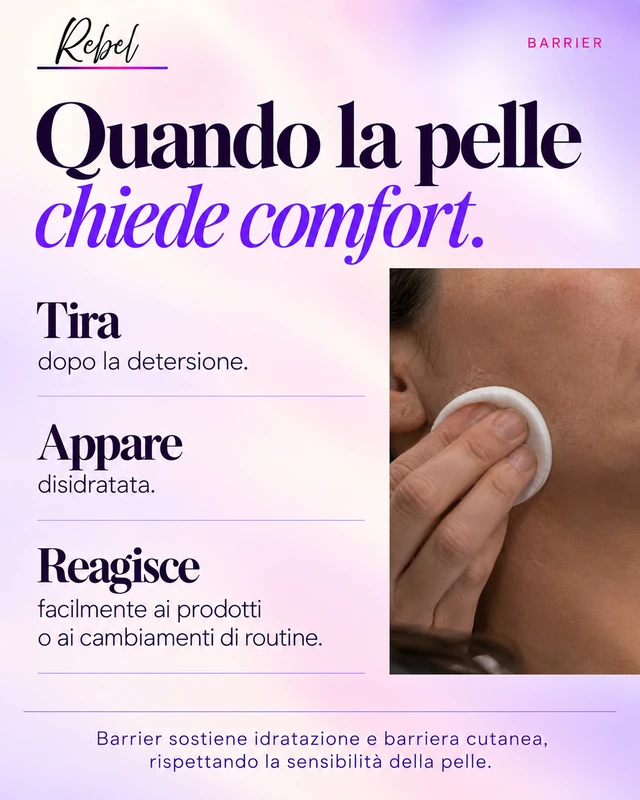 Quando la pelle chiede comfort.