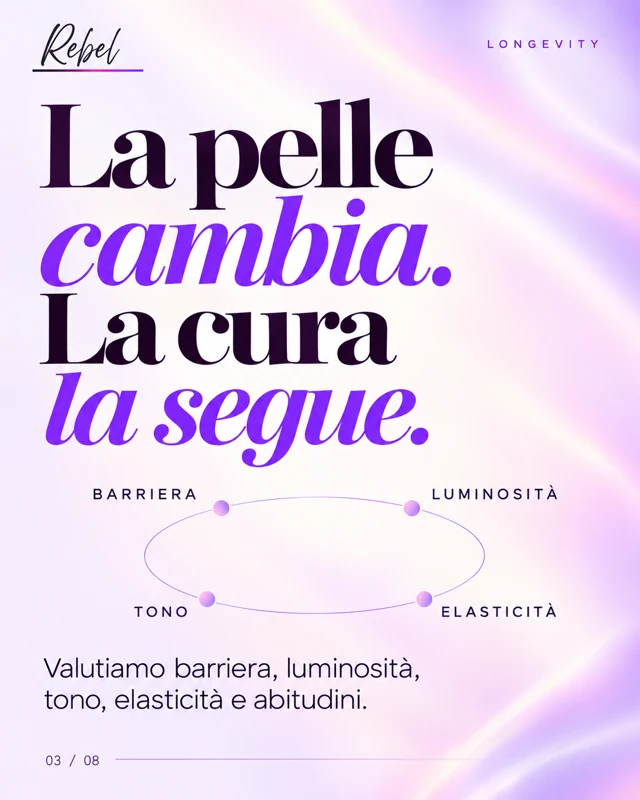 La pelle cambia. La cura la segue.